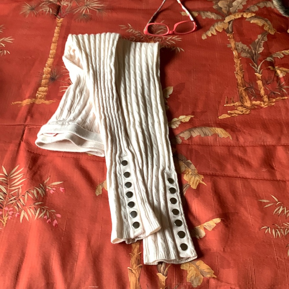 Ivory knit leggings